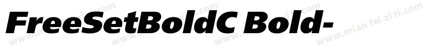 FreeSetBoldC Bold字体转换